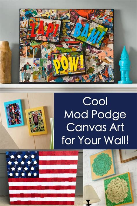 Mod Podge Canvas Art Ideas for Your Wall - Mod Podge Rocks