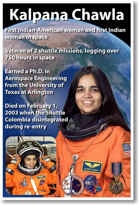 Buy Astronaut Kalpana Chawla - First Indian American Woman in Space - NEW NASA Online at ...