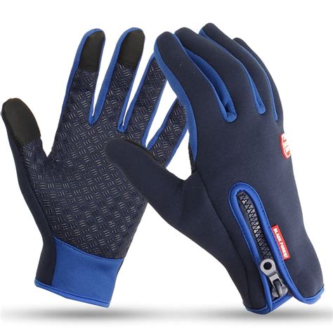 Men Women Windproof Waterproof Anti-slip Gloves Winter Warm Thermal ...