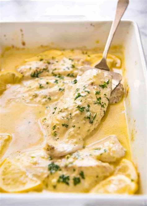 Baked Fish with Lemon Cream Sauce (One Baking Dish!) | RecipeTin Eats