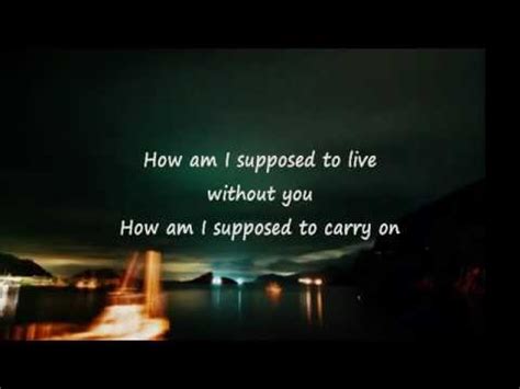 Laura Branigan How Am I Supposed To Live Without You (Lyrics) - YouTube