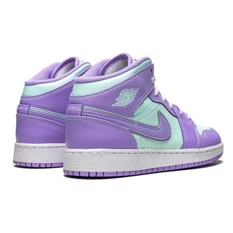 Air Jordan 1 Mid GS 'Purple Aqua' — Kick Game