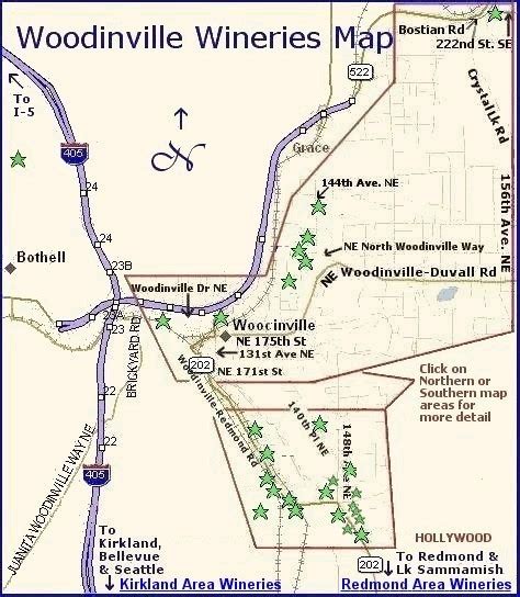 Maps page - Washington Wine Regions - Woodinville-Area Wineries