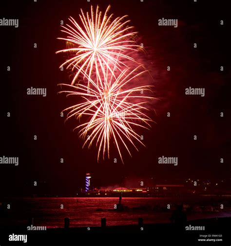 Fireworks at Bournemouth Pier Stock Photo - Alamy