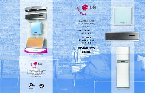 PDF manual for LG Air Conditioner Art Cool LA120CP