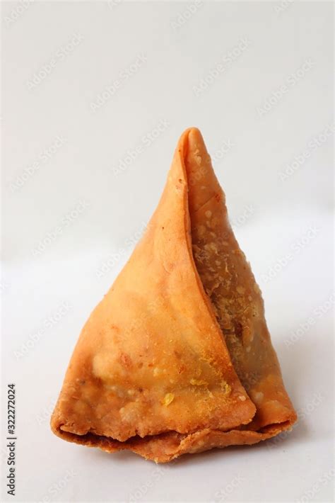 Vegetarian Aloo samosa or samosas. Indian special traditional street ...