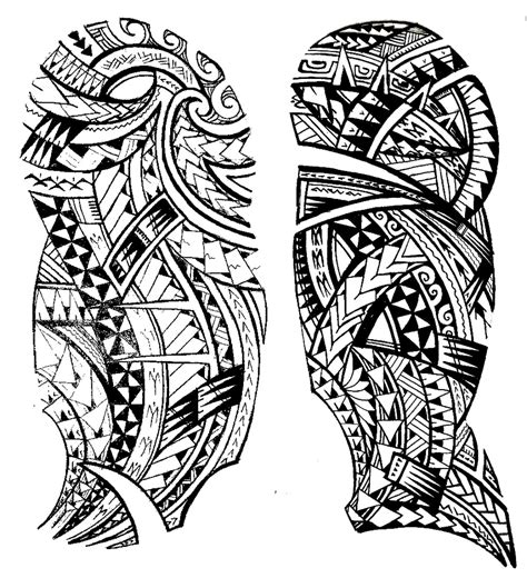 Tattoo maori - Tattoos Adult Coloring Pages