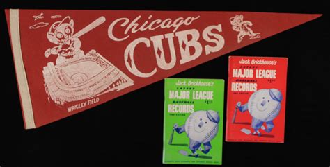 Lot Detail - 1960's Chicago Cubs Memorabilia - Lot of 3 w/ 29" Full ...