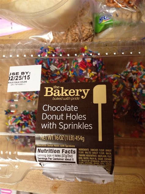 The Bakery of Walmart Devil's Food Cake Donut Holes With Sprinkles: Calories, Nutrition Analysis ...