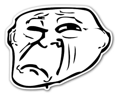 Transparent Angry Troll Face Png Sad Face Meme Png Transparent | Images ...