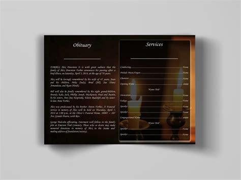 Bible Funeral Program Template | QuickFuneral LLC