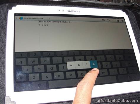 How to Type Letter Enye - ñ in Android Tablets and Android Phones | Android phone, Android ...