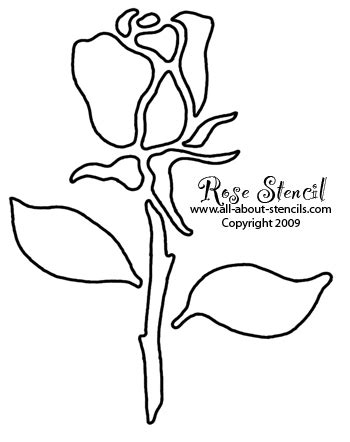 Rose Stencil Designs Free for You to Print and Use