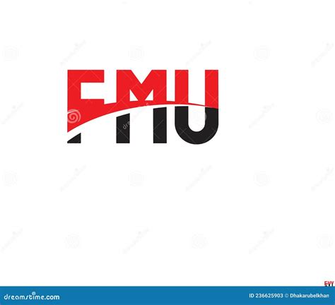 FMU Letter Initial Logo Design Vector Illustration Stock Vector ...