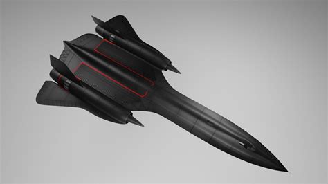 3D model SR-71X fighter jet VR / AR / low-poly | CGTrader