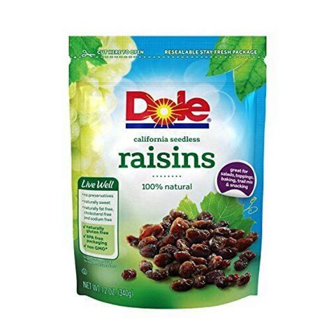 Dole California Seedless Raisins Reviews 2021