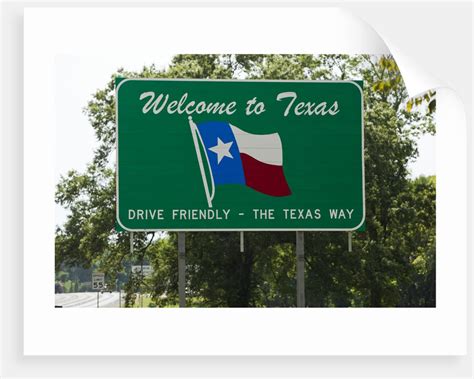 Welcome to Texas Sign posters & prints by Corbis