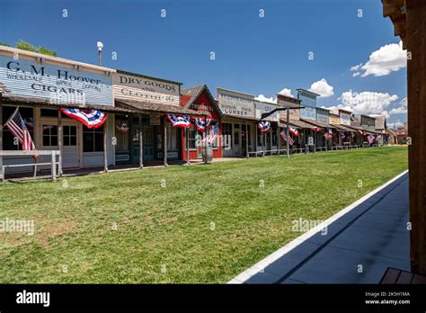 Dodge City, Kansas - Boot Hill Museum, decorated for a July 4th ...