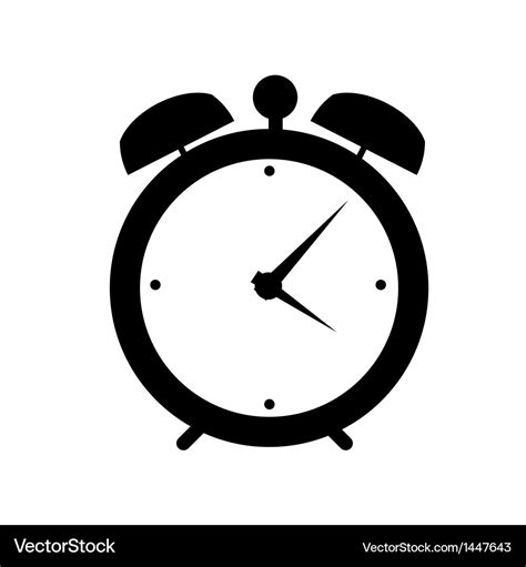 Clock alarm icon Royalty Free Vector Image - VectorStock