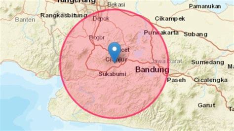 Gempa Terkini Siang Ini Guncang Cianjur Jawa Barat, Info BMKG Magnitudo 5,6 SR di Darat ...