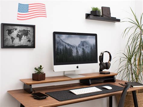 Monitor Stand Desk Shelf Dual Monitor Stand Computer Stand MacBook ...