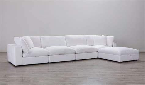 Roundhill Rivas Contemporary Feather Fill 5-Piece Sectional Sofa with ...