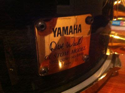 VERY RARE Yamaha Dave Weckl Signature Snare Drum LIMITED EDITION ...