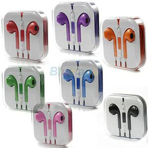 Stereo EarPods Earphone Headset Volume Remote+Mic For Apple iPhone 5 5G ...