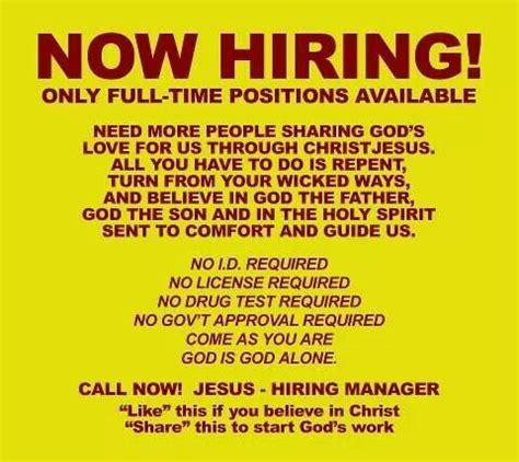 Now Hiring!-"turn from your wicked ways is the part people seems to miss". People seem to ...