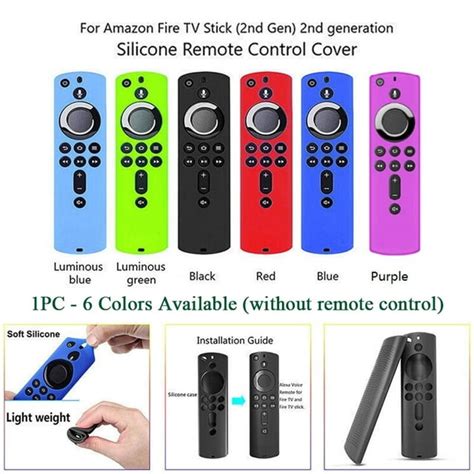 ALLTIMES Silicone Remote Control Protective Cover for Amazon Fire TV ...