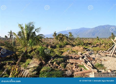 The Most Severe Damage in Central Sulawesi Stock Photo - Image of blossom, liquefaction: 131847158