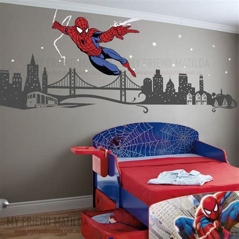 Spiderman Boys Wall Decal Themed Room Spider Man — Removable Wall Decals & Stickers by My Friend ...