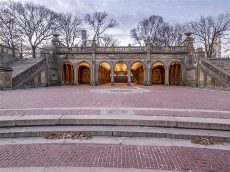 Bethesda Terrace and Fountain Stock Photo - Image of bethesda, terrace ...