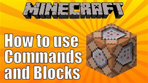 How to use Commands and Command Blocks in Minecraft - YouTube