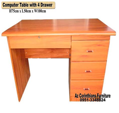 Computer Desk Table 4 Drawer | Lazada PH