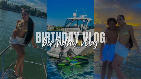 Birthday Vlog 2023 | Miami Yacht Party + Friends and Family - YouTube