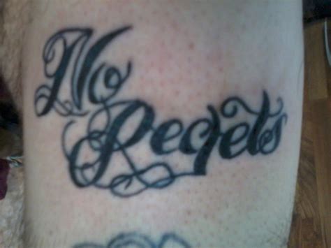 No Regrets Tattoos Designs, Ideas and Meaning | Tattoos For You