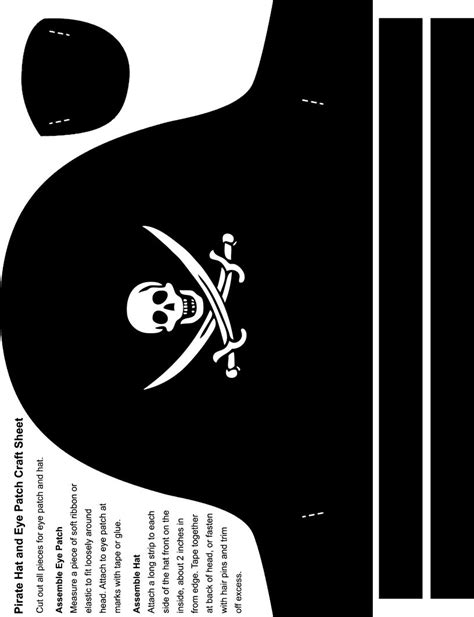 Pirate Hat Printable Template