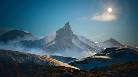 ArtStation - Alpine landscape.