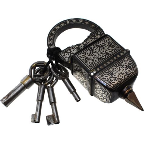 4 Key Puzzle Lock - With Silver Design | Wire & Metal Puzzles | Puzzle ...