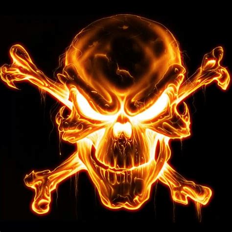 Fire skull Wallpaper Free, Skull Wallpaper, Neon Wallpaper, Skull Pictures, Cool Pictures, Arte ...