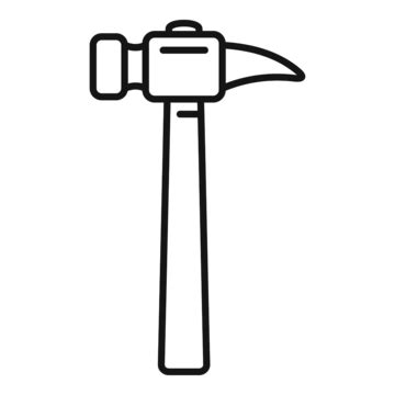 Hammer Outline PNG, Vector, PSD, and Clipart With Transparent ...