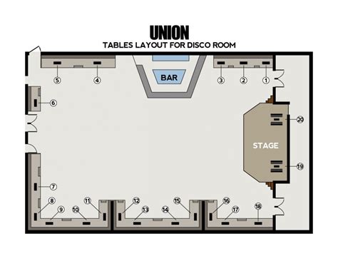 Disco Floor Plan - floorplans.click