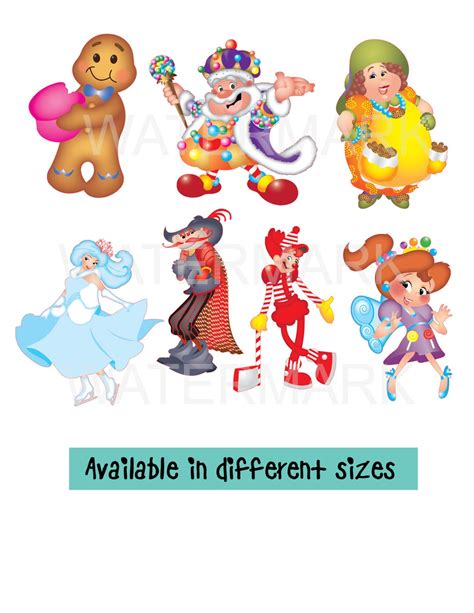 Candyland Candy Game Sweets Characters Theme for Toppers - Etsy