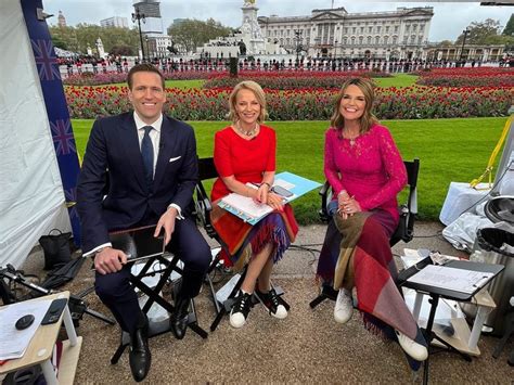 Today's Savannah Guthrie stuns in tight pink dress as she reports from London during event away ...