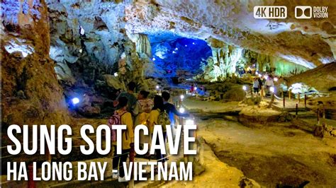 Sung Sot Cave, Largest Cave In Ha Long Bay - 🇻🇳 Vietnam [4K HDR] Walking Tour - YouTube