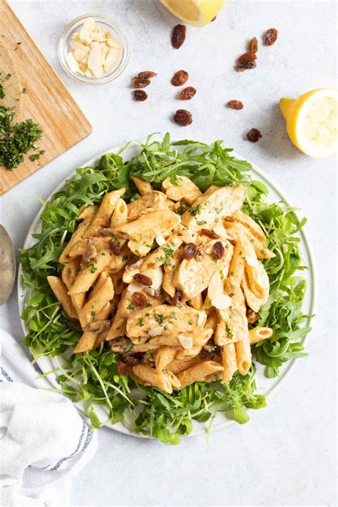 Easy Coronation Chicken Pasta Salad - Effortless Foodie