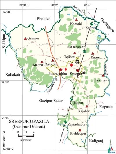 Gazipur District: Map Gazipur District