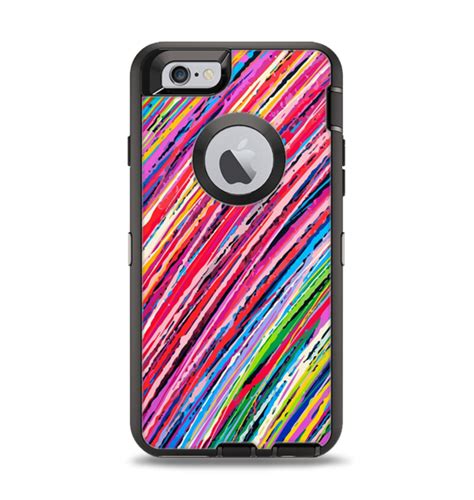 The Abstract Color Strokes Apple iPhone 6 Otterbox Defender Case Skin Set | Cool phone cases ...