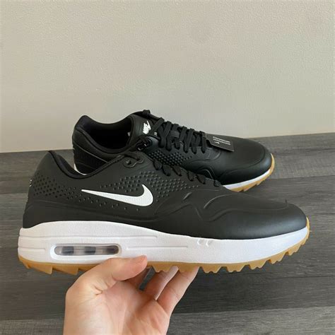 NIKE MENS AIR MAX 1 GOLF SHOES - ALL SIZES AVAILABLE - BLACK/WHITE ...